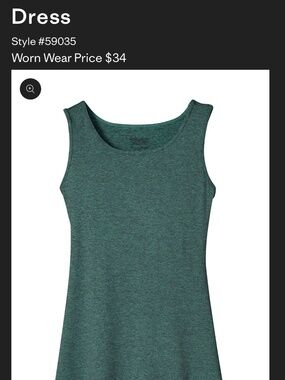 PATAGONIA Seabrook Sleeveless Dress Womens's Large